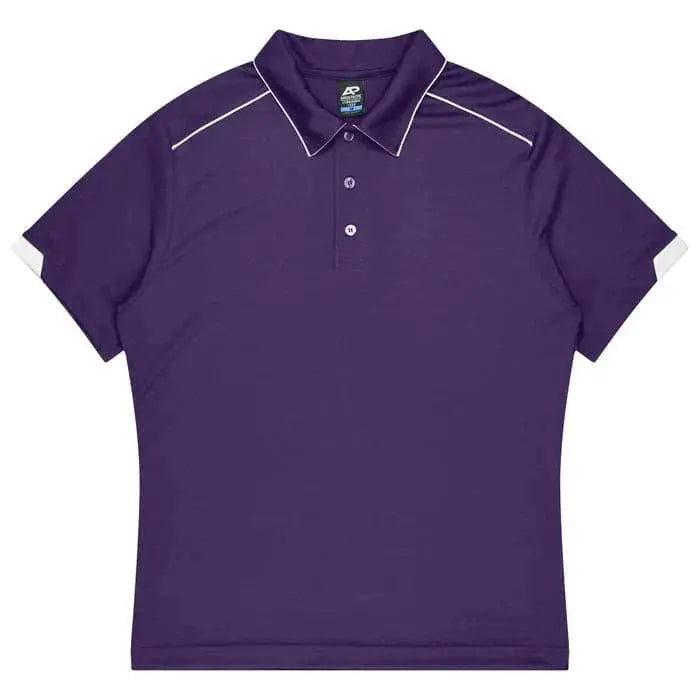 Aussie Pacific Currumbin Kids Polo Shirt 3320 Aussie Pacific PURPLE/WHITE 4